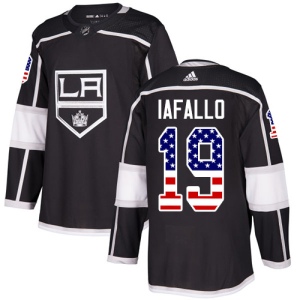 Men's Alex Iafallo Los Angeles Kings Authentic USA Flag Fashion Jersey - Black