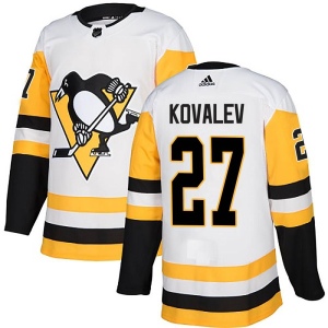 Men's Alex Kovalev Pittsburgh Penguins Authentic Away Jersey - White