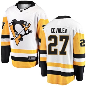 Men's Alex Kovalev Pittsburgh Penguins Breakaway Away Jersey - White