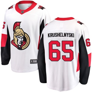 Men's Alex Krushelnyski Ottawa Senators Breakaway Away Jersey - White