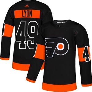 Men's Alex Lyon Philadelphia Flyers Authentic Alternate Jersey - Black