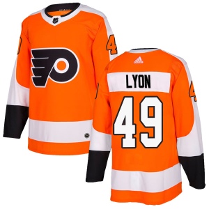 Men's Alex Lyon Philadelphia Flyers Authentic Home Jersey - Orange