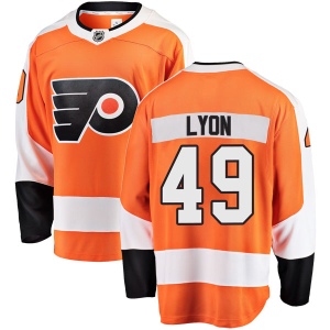 Men's Alex Lyon Philadelphia Flyers Breakaway Home Jersey - Orange