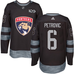 Men's Alex Petrovic Florida Panthers Authentic 1917-2017 100th Anniversary Jersey - Black