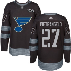 Men's Alex Pietrangelo St. Louis Blues Authentic 1917-2017 100th Anniversary Jersey - Black