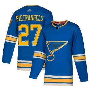 Men's Alex Pietrangelo St. Louis Blues Authentic Alternate Jersey - Blue