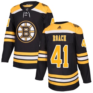 Men's Alex Roach Boston Bruins Authentic Home Jersey - Black