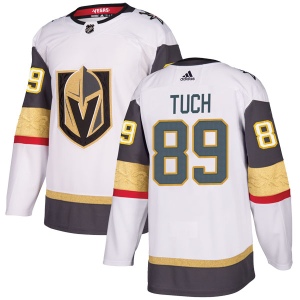 Men's Alex Tuch Vegas Golden Knights Authentic White Away Jersey - Gold