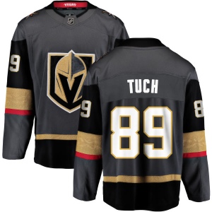 Men's Alex Tuch Vegas Golden Knights Black Home Breakaway Jersey - Gold