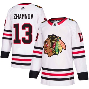 Men's Alex Zhamnov Chicago Blackhawks Authentic Away Jersey - White