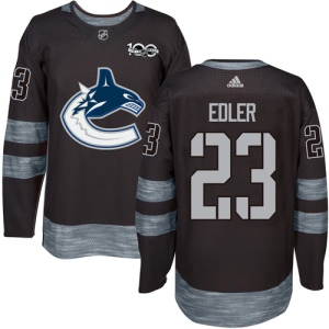 Men's Alexander Edler Vancouver Canucks Authentic 1917-2017 100th Anniversary Jersey - Black