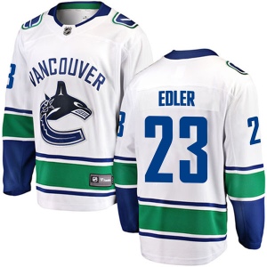 Men's Alexander Edler Vancouver Canucks Breakaway Away Jersey - White