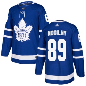 Men's Alexander Mogilny Toronto Maple Leafs Authentic Home Jersey - Blue