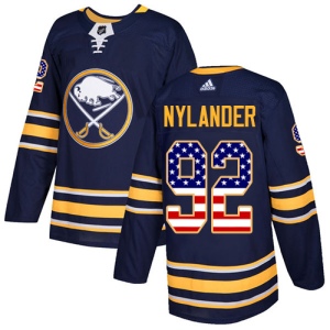 Men's Alexander Nylander Buffalo Sabres Authentic USA Flag Fashion Jersey - Navy Blue