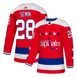 Men's Alexander Semin Washington Capitals Authentic Alternate Jersey - Red