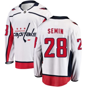 Men's Alexander Semin Washington Capitals Breakaway Away Jersey - White