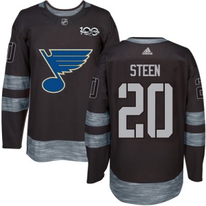 Men's Alexander Steen St. Louis Blues Authentic 1917-2017 100th Anniversary Jersey - Black