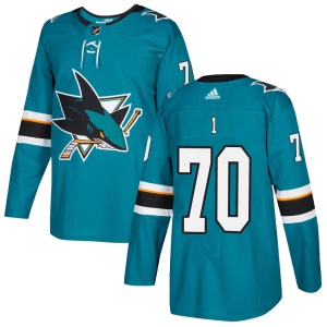 Men's Alexander True San Jose Sharks Authentic Home Jersey - Teal