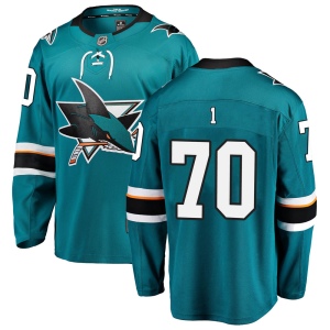 Men's Alexander True San Jose Sharks Breakaway Home Jersey - Teal