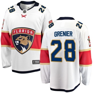 Men's Alexandre Grenier Florida Panthers Breakaway Away Jersey - White