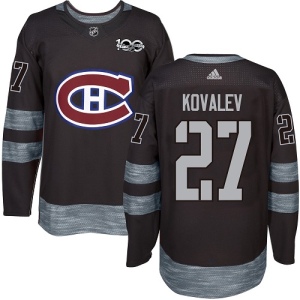 Men's Alexei Kovalev Montreal Canadiens Authentic 1917-2017 100th Anniversary Jersey - Black