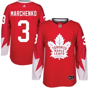 Men's Alexei Marchenko Toronto Maple Leafs Authentic Alternate Jersey - Red