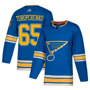 Men's Alexey Toropchenko St. Louis Blues Authentic Alternate Jersey - Blue