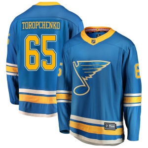 Men's Alexey Toropchenko St. Louis Blues Breakaway Alternate Jersey - Blue