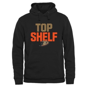 Men's Anaheim Ducks Top Shelf Pullover Hoodie - - Black