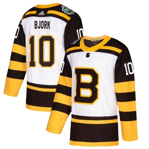 Men's Anders Bjork Boston Bruins Authentic 2019 Winter Classic Jersey - White