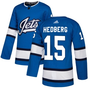 Men's Anders Hedberg Winnipeg Jets Authentic Alternate Jersey - Blue