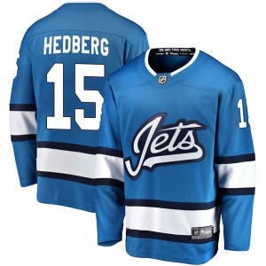 Men's Anders Hedberg Winnipeg Jets Breakaway Alternate Jersey - Blue