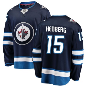 Men's Anders Hedberg Winnipeg Jets Breakaway Home Jersey - Blue