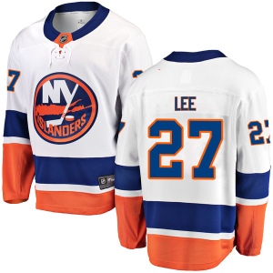 Men's Anders Lee New York Islanders Breakaway Away Jersey - White