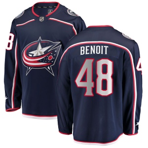 Men's Andre Benoit Columbus Blue Jackets Breakaway Home Jersey - Navy