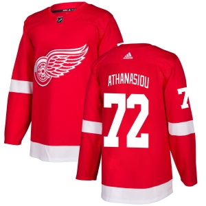 Men's Andreas Athanasiou Detroit Red Wings Authentic Jersey - Red