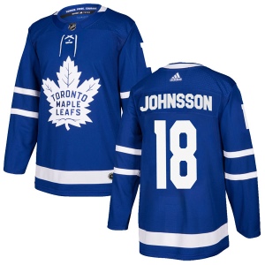 Men's Andreas Johnsson Toronto Maple Leafs Authentic Home Jersey - Blue