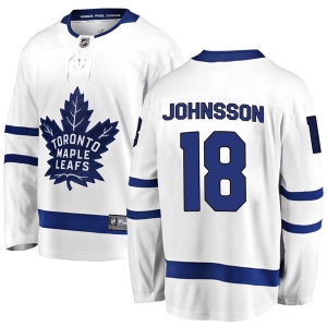 Men's Andreas Johnsson Toronto Maple Leafs Breakaway Away Jersey - White