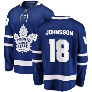 Men's Andreas Johnsson Toronto Maple Leafs Breakaway Home Jersey - Blue