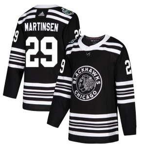 Men's Andreas Martinsen Chicago Blackhawks Authentic 2019 Winter Classic Jersey - Black