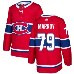 Men's Andrei Markov Montreal Canadiens Authentic Jersey - Red