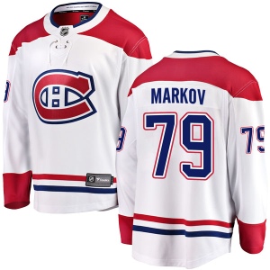 Men's Andrei Markov Montreal Canadiens Breakaway Away Jersey - White