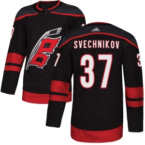 Men's Andrei Svechnikov Carolina Hurricanes Authentic Alternate Jersey - Black