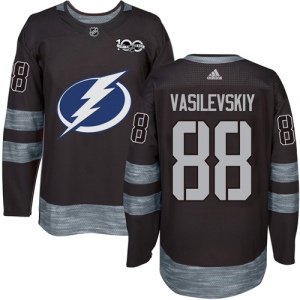 Men's Andrei Vasilevskiy Tampa Bay Lightning Authentic 1917-2017 100th Anniversary Jersey - Black