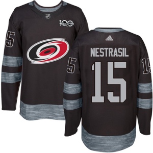 Men's Andrej Nestrasil Carolina Hurricanes Authentic 1917-2017 100th Anniversary Jersey - Black