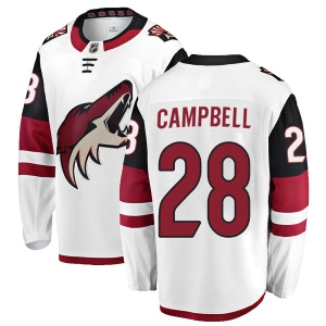 Men's Andrew Campbell Arizona Coyotes Authentic Away Jersey - White