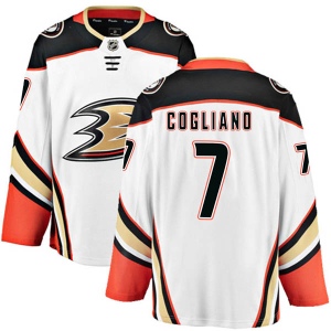 Men's Andrew Cogliano Anaheim Ducks Authentic Away Jersey - White