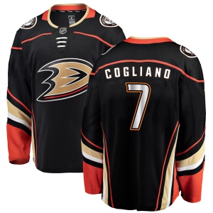 Men's Andrew Cogliano Anaheim Ducks Authentic Home Jersey - Black