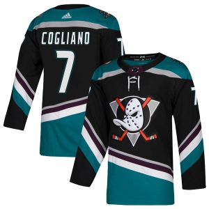 Men's Andrew Cogliano Anaheim Ducks Authentic Teal Alternate Jersey - Black