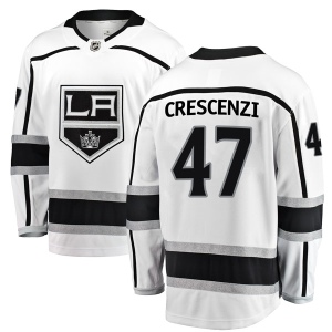 Men's Andrew Crescenzi Los Angeles Kings Breakaway Away Jersey - White